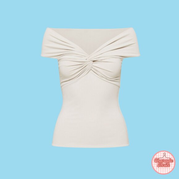 Babaton x Aritzia "Contour Twist Off-Shoulder Top" - Picture 1 of 3